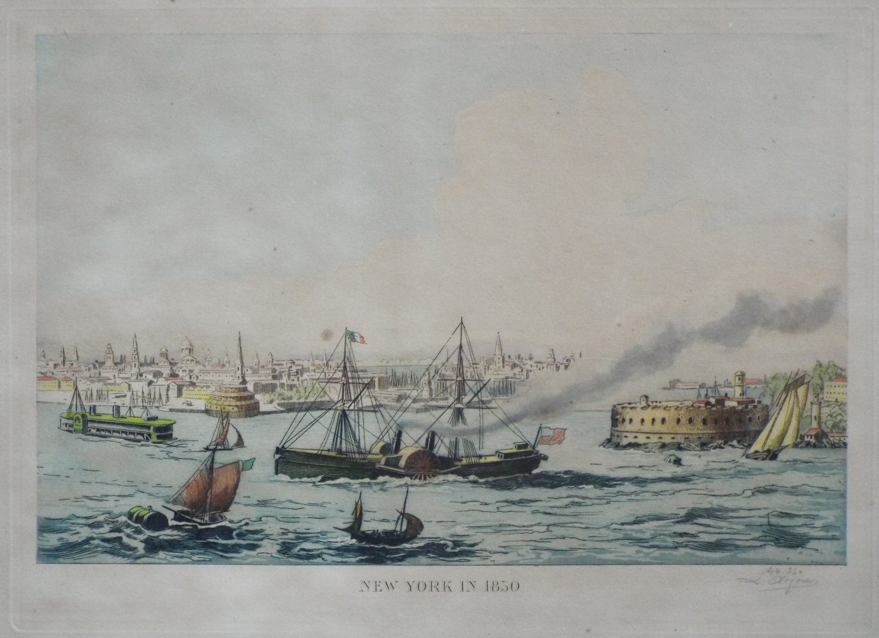 Print - New York in 1850.